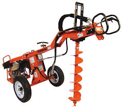 Post Hole Auger 1 Person Hydraulic Towable